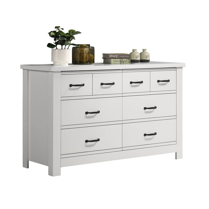 Lilola Home Cassini White 6 Drawers Dresser LILO-58901DR