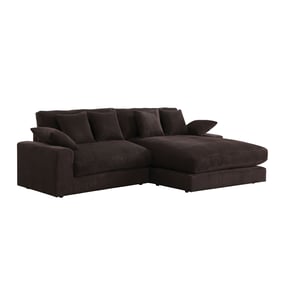 Lilola Home Mystic Dark Chocolate Reversible Sectional