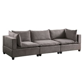 Lilola Home Madison Light Gray Fabric Sofa