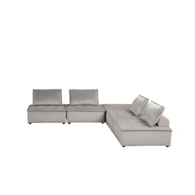 Lilola Home Anna Light Gray 5pc Sectional