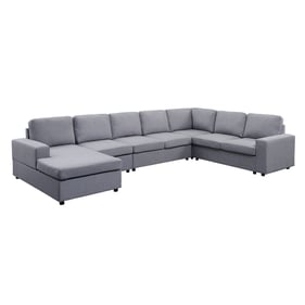 Lilola Home Tifton Light Gray Reversible Sectional