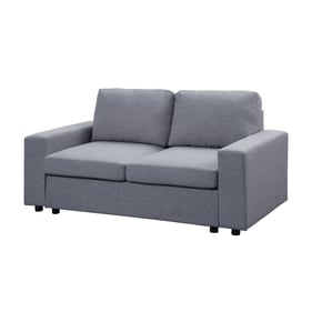 Lilola Home Brenton Light Gray Linen Loveseat