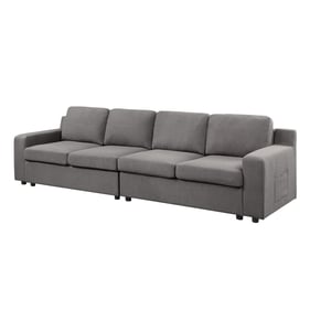 Lilola Home Waylon Gray 4 Seater Sofa with Pockets