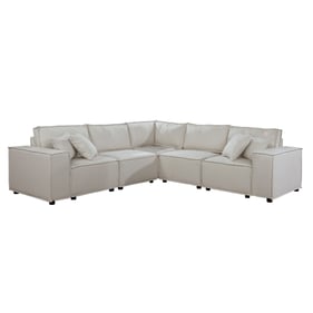 Lilola Home Jenson Beige Modular Sectional