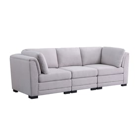 Lilola Home Kristin Light Gray 3 Seater Modular Sofa