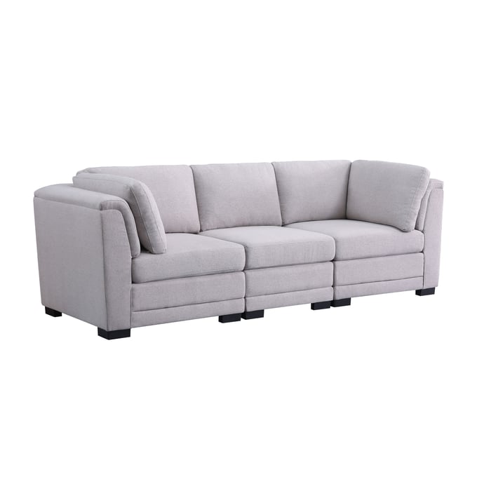 Lilola Home Kristin Light Gray 3 Seater Modular Sofa LILO-88020-5