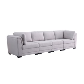 Lilola Home Kristin Light Gray 4 Seater Modular Sofa