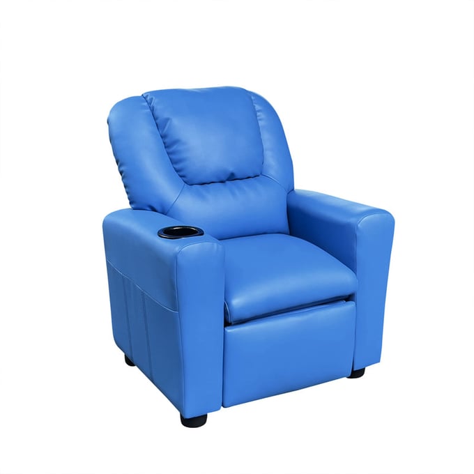 Lilola Home Marisa Blue Kids Recliner Chair LILO-88856