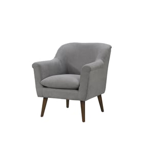 Lilola Home Shelby Steel Gray Woven Accent Arm Chair