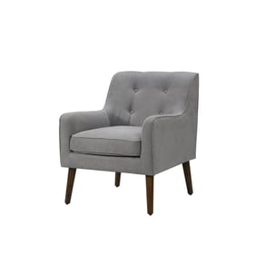 Lilola Home Ryder Steel Gray Woven Tufted Arm Chair