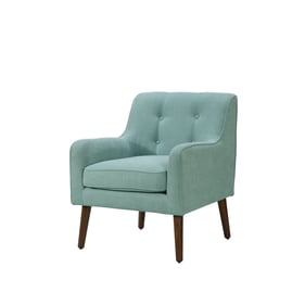 Lilola Home Ryder Aquamarine Teal Woven Tufted Arm Chair