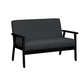 Lilola Home Bahamas Dark Gray Espresso Loveseat