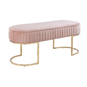 2 Lilola Home Julianne Pink Velvet Benches