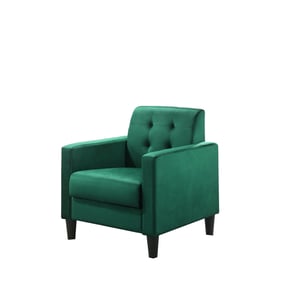 Lilola Home Hale Green Tufting Accent Armchair