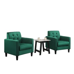 Lilola Home Hale Green 3pc Living Room Set