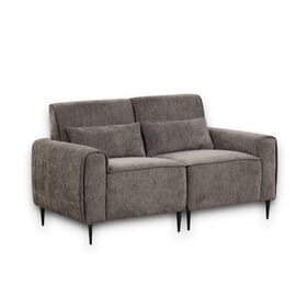 Lilola Home Valentina Gray Chenille Loveseat