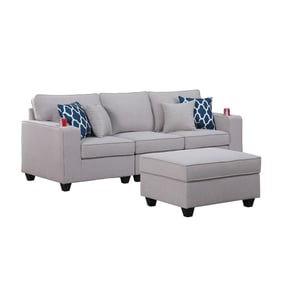 Lilola Home Cooper Light Gray 2pc Living Room Set