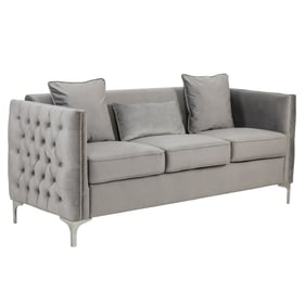 Lilola Home Bayberry Gray Sofa with 3 Pillows