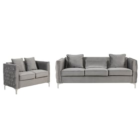 Lilola Home Bayberry Gray 2pc Living Room Set