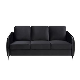 Lilola Home Hathaway Black Velvet Sofa