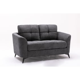 Lilola Home Callie Gray Fabric Loveseat