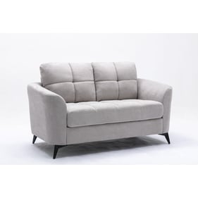 Lilola Home Callie Light Gray Fabric Loveseat