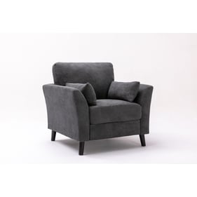 Lilola Home Damian Gray Fabric Chair