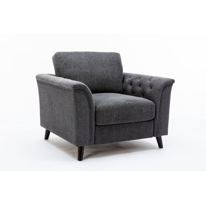 Lilola Home Stanton Dark Gray Chair LILO-89730-C