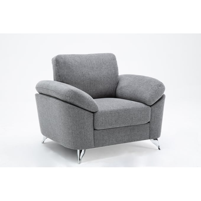 Lilola Home Villanelle Light Gray Chair LILO-89732-C