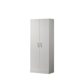 Lilola Home Alara White Double Door Storage Cabinet