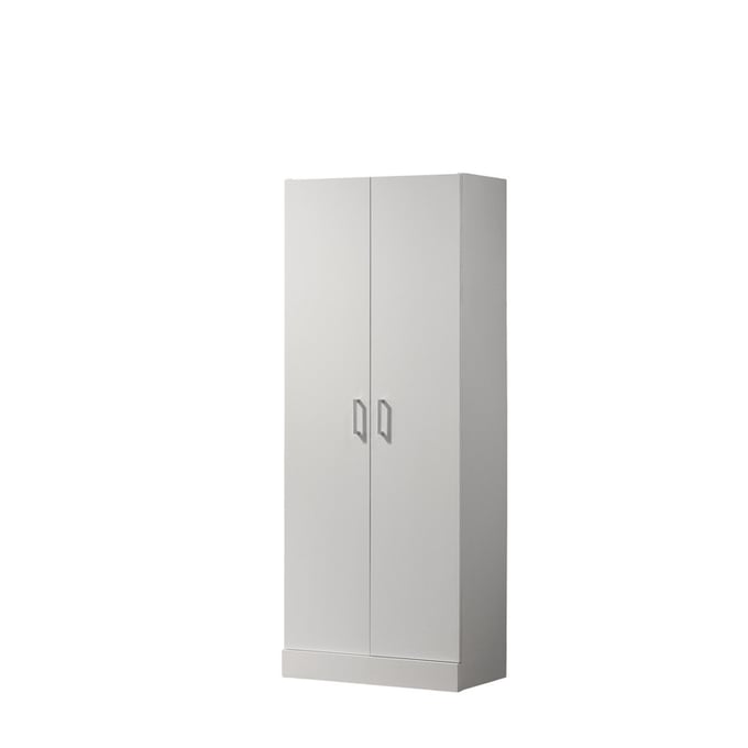 Lilola Home Alara White Double Door Storage Cabinet LILO-96000