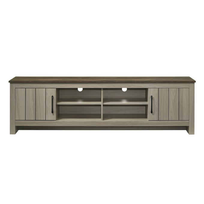 Lilola Home Nyla Gray Oak TV Stand LILO-97019