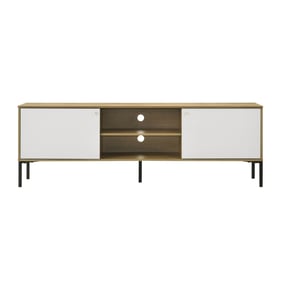 Lilola Home Burke White Oak TV Stand