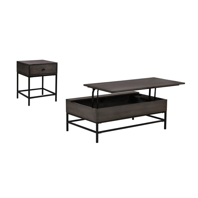 Lilola Home Ava Espresso 2pc Lift Top Coffee Table Set LILO-98000-EC