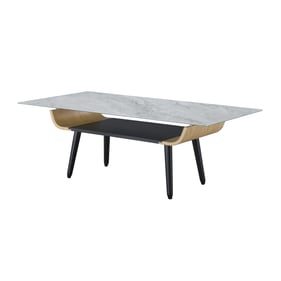 Lilola Home Landon Gray Marble Coffee Table