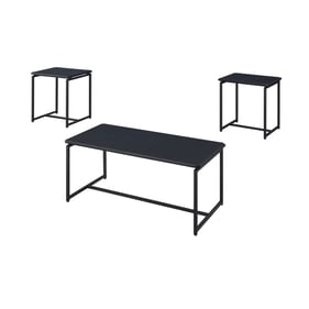 Lilola Home GT Black 3pc Coffee Table Set