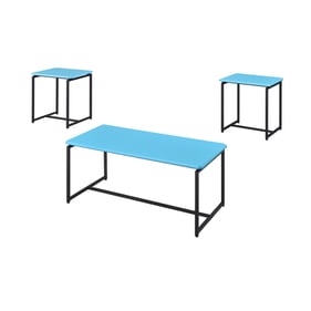 Lilola Home GT Blue 3pc Coffee Table Set