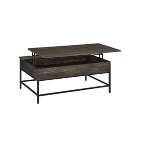 Lilola Home Cliff Brown Lift Top Coffee Table