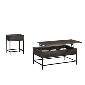 Lilola Home Cliff Brown 2pc Lift Top Coffee Table Set