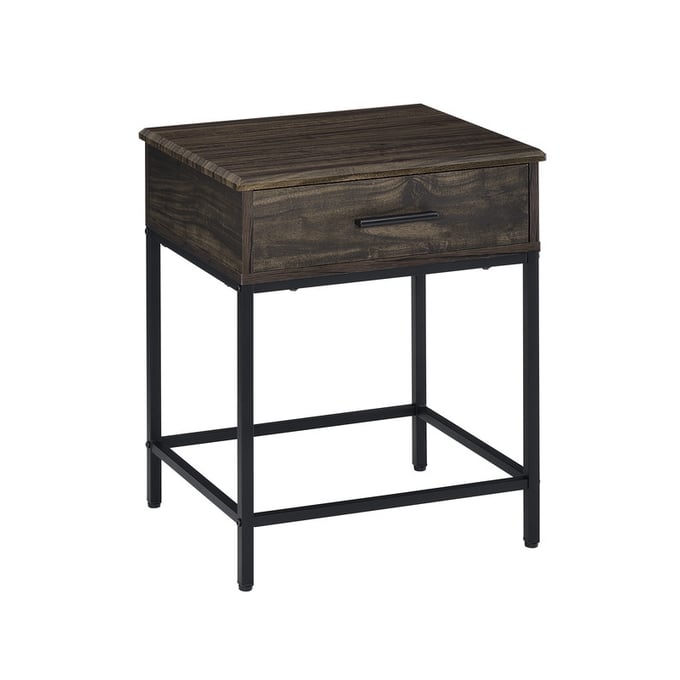 Lilola Home Cliff Brown End Table LILO-98043