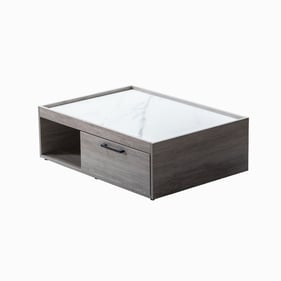 Lilola Home Apollo Gray Coffee Table