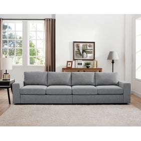 Lilola Home Jules Light Gray Linen Sofa