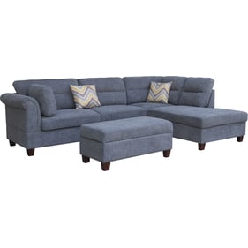 Lilola Home Diego Gray Fabric Sectional