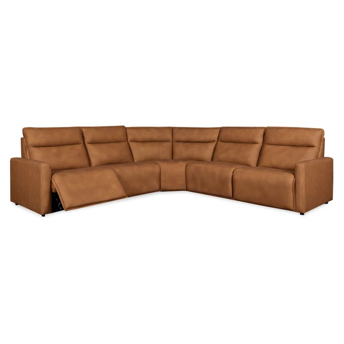 Leather Italia USA Cambria Saddle 5pc Sectional LIU-1444-3308-4273LV-SEC-S1