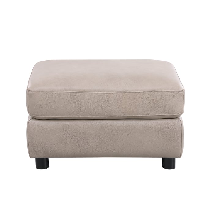 Leather Italia USA Cambria Stone Waltz Ottoman LIU-1444-4868-002336