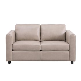 Leather Italia USA Cambria Stone Waltz Loveseat