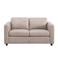 4868 WALTZ LOVESEAT 2336 STONE LEATHER-SPLIT