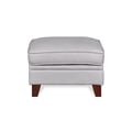 5313 STANTON OTTOMAN 9305S GREY LEATHER-SPLIT