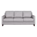 5313 STANTON SOFA 9305S GREY LEATHER-SPLIT