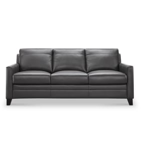 Leather Italia USA Cambria Charcoal Fletcher Sofa